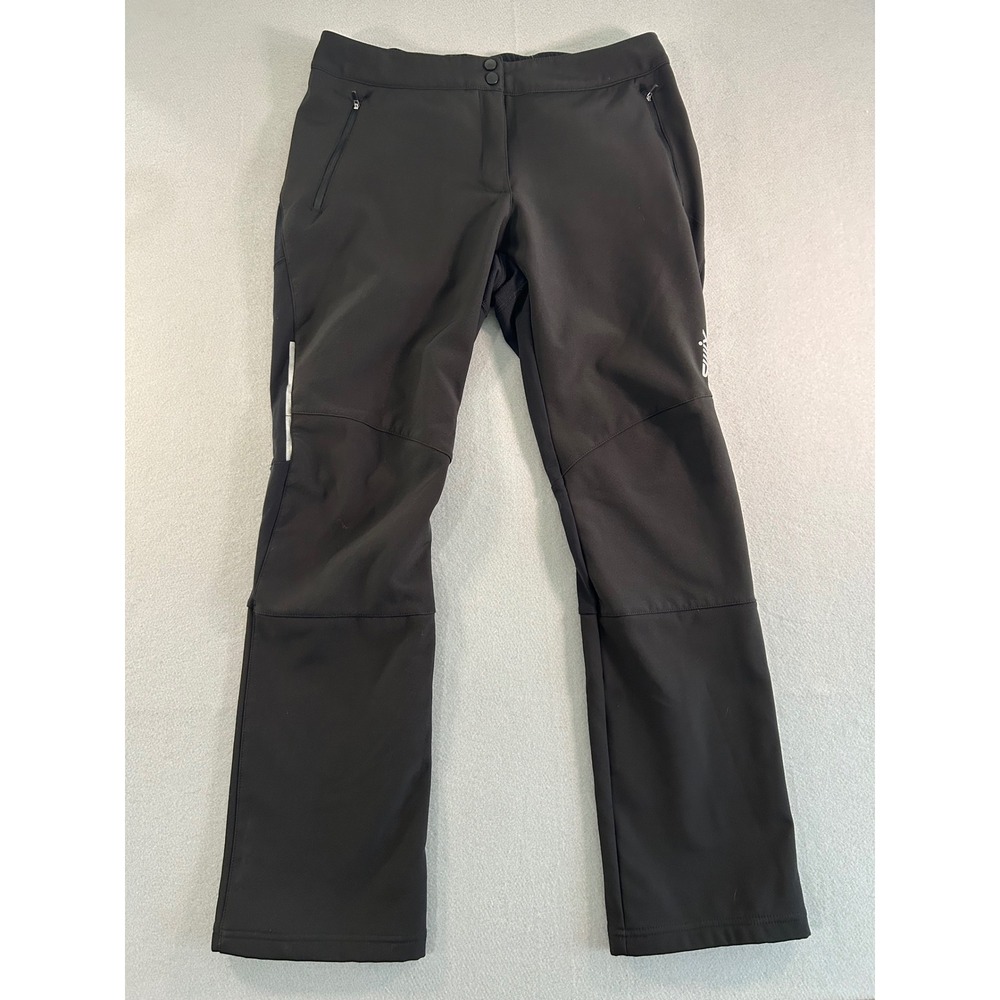 Swix Ski Pants Women XL Black Softshell Cross Country Nordic Reflective Corvara